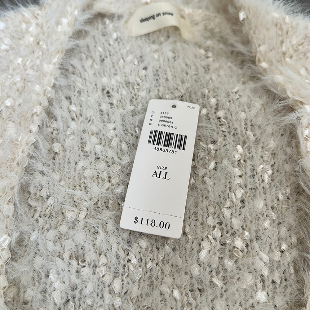 Anthropologie Sleeping On Snow Cardigan Sweater - Picture 2 of 8